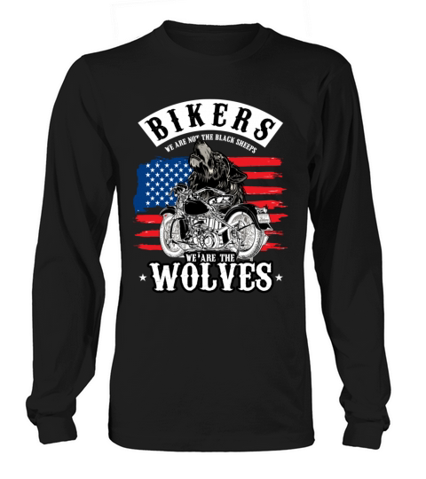 Wolf Chrome Bikers Bike Chopper Motorcycle Gift Women's Long Sleeve