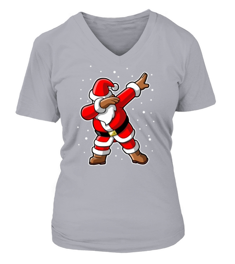 dabbing santa claus Women's V-Neck T-shirt