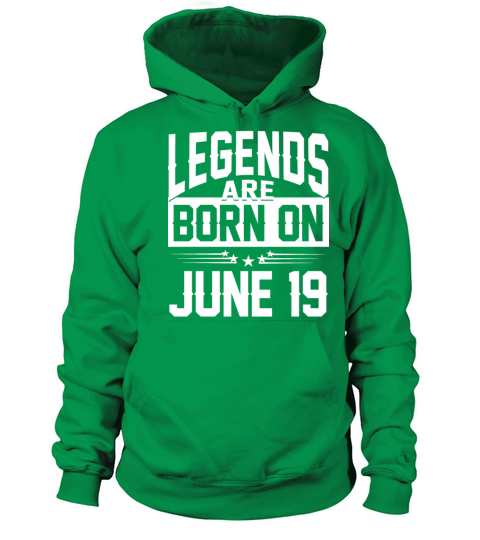 Legends are born on JUNE 19 Women's Hoodie