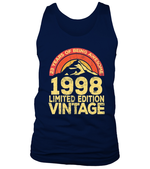 Legendary Retro Vintage Awesome Birthday 1998 Men's Tank Top