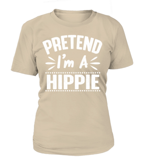 Pretend Im a Hippie Easy Lazy Halloween Costume Women's T-Shirt