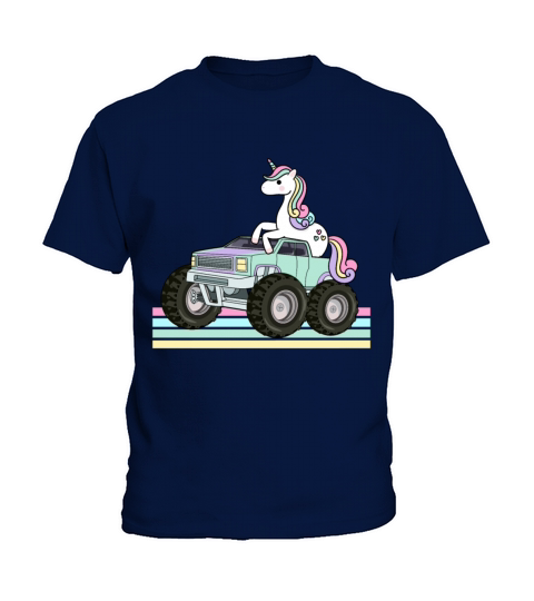 Retro Vintage Monster Truck Kids T-Shirt