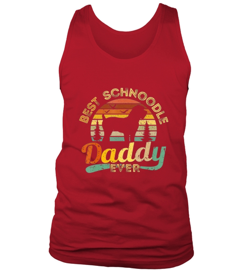 Schnoodle Dad Best Daddy Dog Lover Retro Vintage  Gift T-Shirt Tank Top Unisex