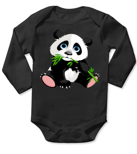 panda Long Sleeve Baby One-Piece