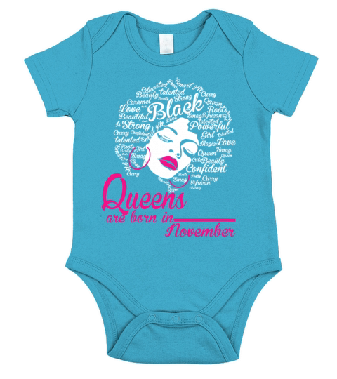 Queens are born in November Short Sleeve Baby One-Piece
