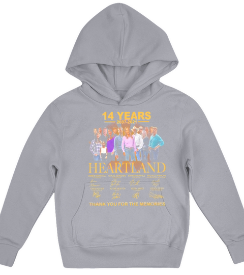 14 years of 2007-2021 Heartland thank you for the memories signatures shirt Kids Hoodie