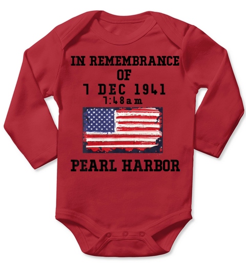 Pearl Harbor T shirt - Navy Veteran Tee T-Shirt Long Sleeve Baby One-Piece