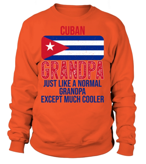 Cuban Grandpa Cuba Flag for Fathers Day Women's Sweatshirt