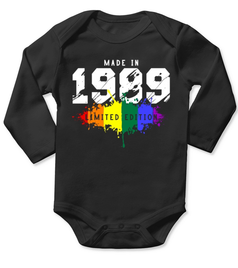 1989 Birthday Gay LGBT Long Sleeve Baby One-Piece