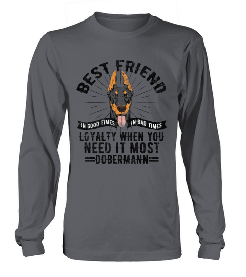 Dogs Best Friend in good and bad times - Dobermann Women's Long Sleeve