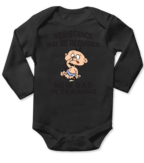 New Dad Men s Premium T S Long Sleeve Baby One-Piece