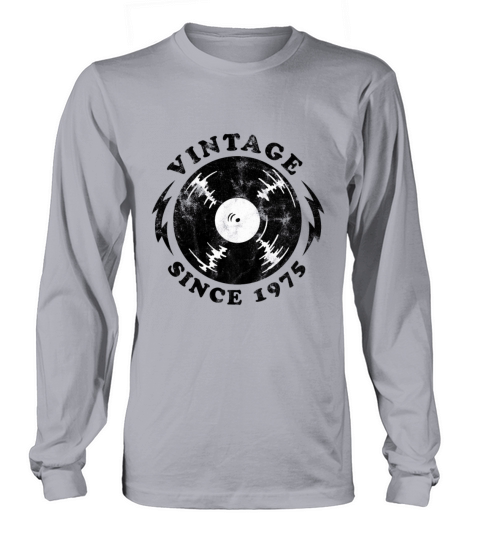 1975 Birthyear Vinyl Vintage Women's Long Sleeve