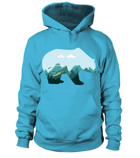 bear mountains wilderness gift idea Women's Hoodie