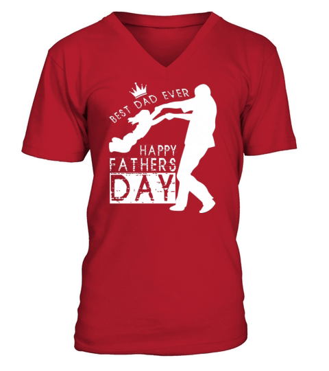 best dad ever happy fathers day Men's V-Neck T-shirt