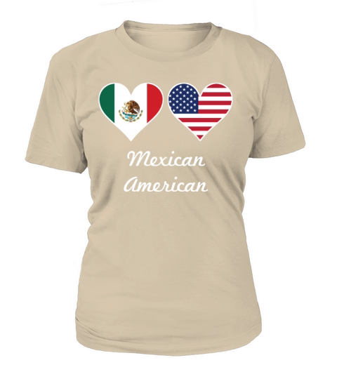 Mexican American Flag Hearts Women's T-Shirt