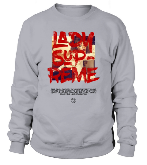 Lady Supreme cool shirt with beautiful girl Men's Sweatshirt
