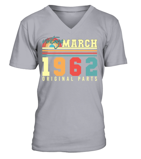 1962 March Vintage Original V-Neck T-shirt