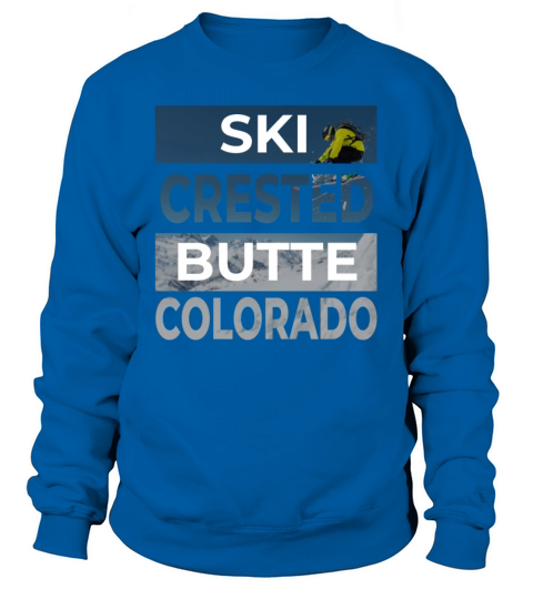 Crested Butte Colorado Ski Skiing Fan Winter Cool Men's Sweatshirt