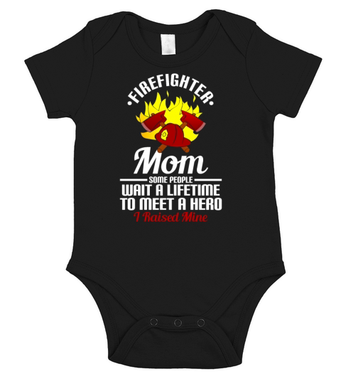 FireFighter Mom Short Sleeve Baby One-Piece