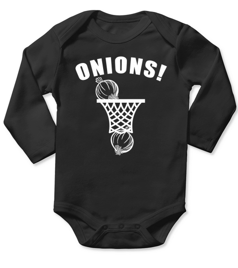 Onions Basketball Tee shirt Long Sleeve Baby One-Piece