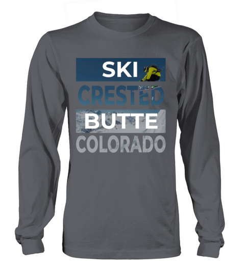 Crested Butte Colorado Ski Skiing Fan Winter Cool Women's Long Sleeve