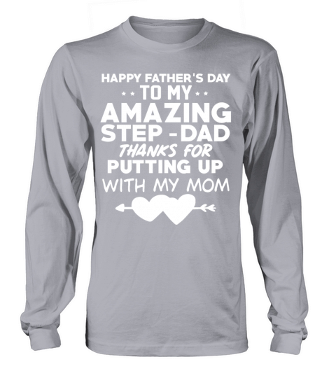 happy fathers day to my amazing step dad best gift Women's Long Sleeve