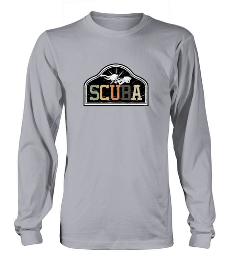 Diving Surfing Swimming Surfers Scuba Distressed Women's Long Sleeve