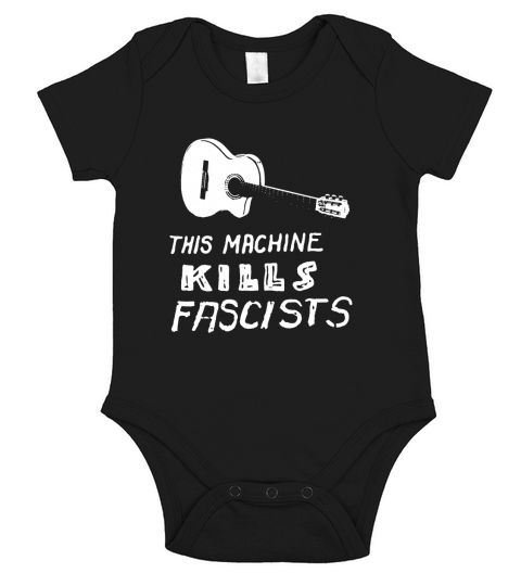 this machine kills fascists guitar Short Sleeve Baby One-Piece