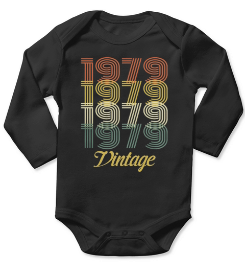 1979 Vintage classic Long Sleeve Baby One-Piece