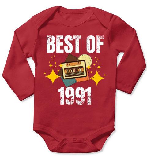 Best Of 1991 Vintage Long Sleeve Baby One-Piece