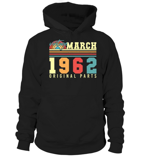 1962 March Vintage Original Hoodie Unisex