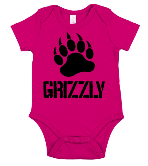 Grizzly Paw Short Sleeve Baby One-Piece