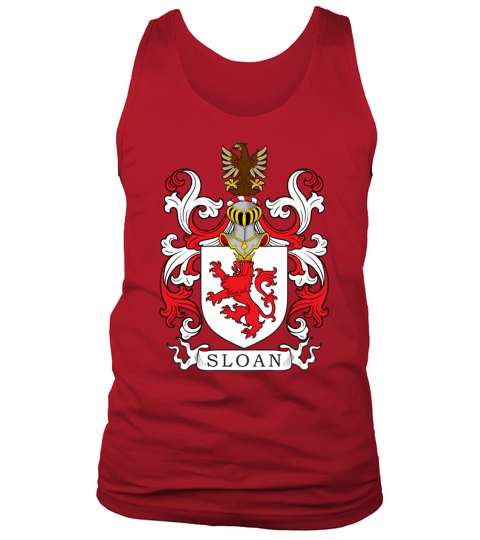 Sloan Family Crest Scottish Family Crests Tank Top Unisex