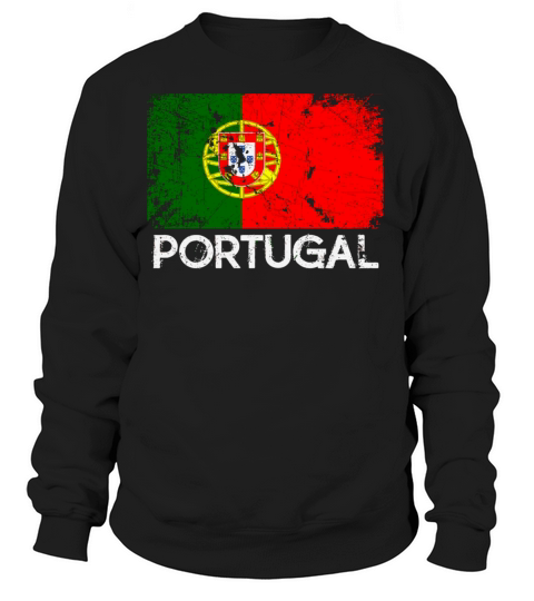 Portuguese Flag Vintage Made In Portugal Gift Women's Sweatshirt