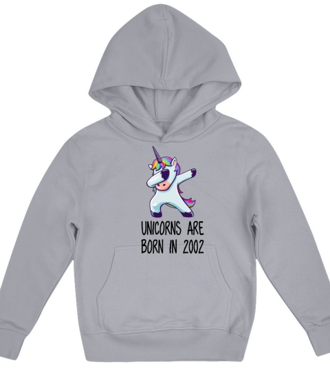 Unicorns are born in 2002 16th birthday girl gift Kids Hoodie
