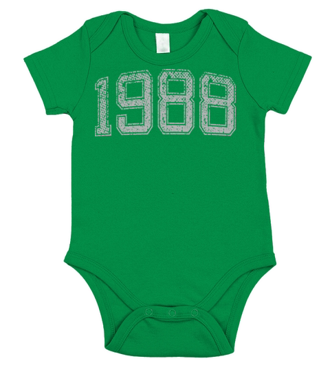1988 Year Vintage Short Sleeve Baby One-Piece