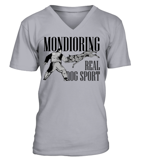 MondioRing Dog sport Men's V-Neck T-shirt