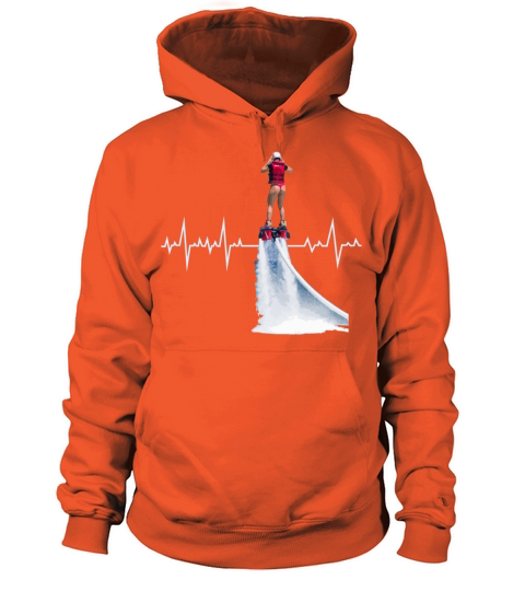Flyboard Flying flyboarder Flyboarding Heartbeat Women's Hoodie