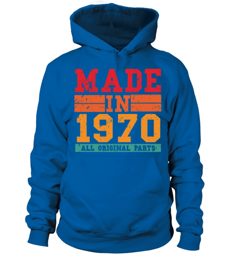 1970 Birthday Vintage Saying Women's Hoodie
