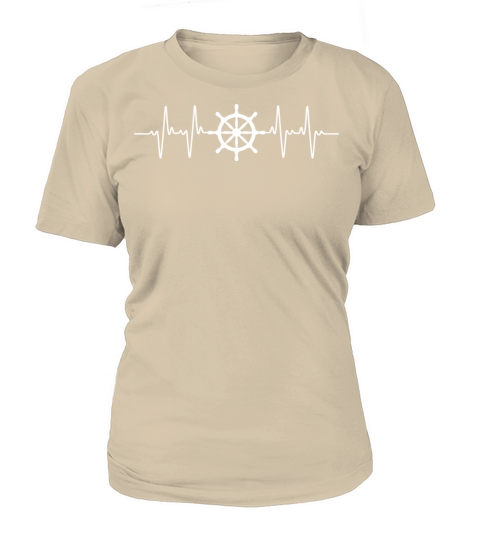 Heartbeat Helm Sail Sea Love Design Pulse Tee Women's T-Shirt