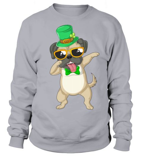 dabbing pug st patricks day Women's Sweatshirt