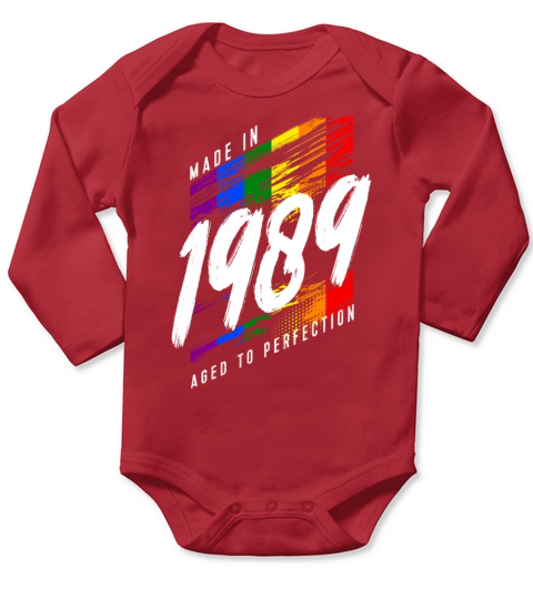 1989 Birthday LGBT Gay Pride Long Sleeve Baby One-Piece
