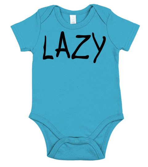LAZY Short Sleeve Baby One-Piece