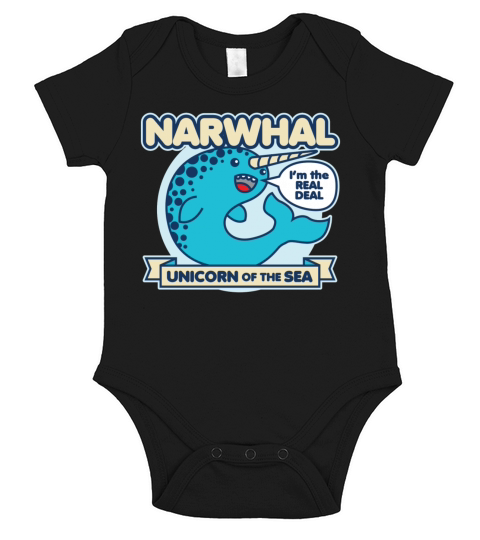 Narwhal Short Sleeve Baby One-Piece