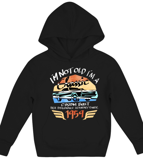 Classic 1959 Men Women 60th Birthday Gift Kids Hoodie