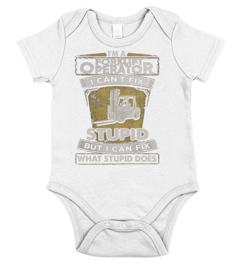 Forklift Operator Short Sleeve Baby One-Piece