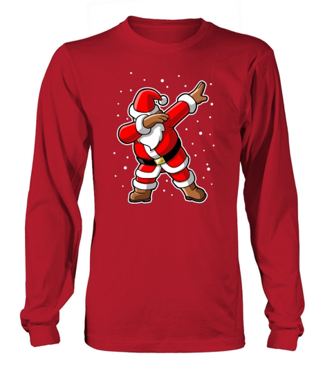 dabbing santa claus Men's Long Sleeve