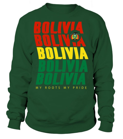 Bolivia Lettering Flags Design Women's Sweatshirt