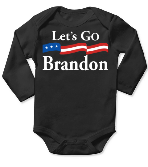 Lets Go Brandon Race Meme Sarcastic Anti Liberal Long Sleeve Baby One-Piece