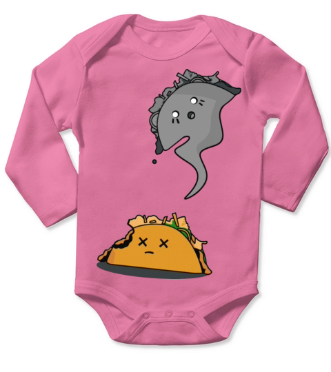 Taco Ghost Long Sleeve Baby One-Piece